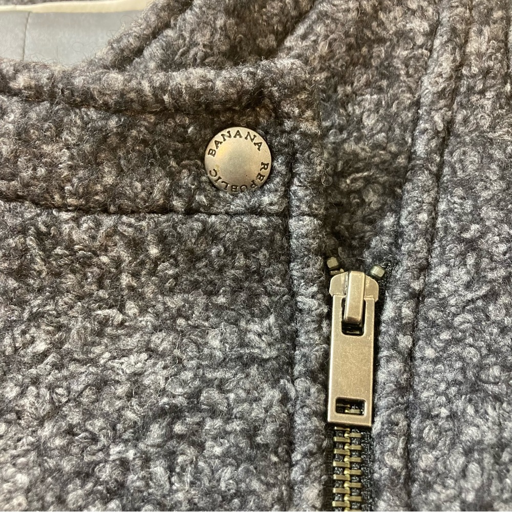 Banana Republic Gray Boucle Wool Blend Jacket - Picture 7 of 9